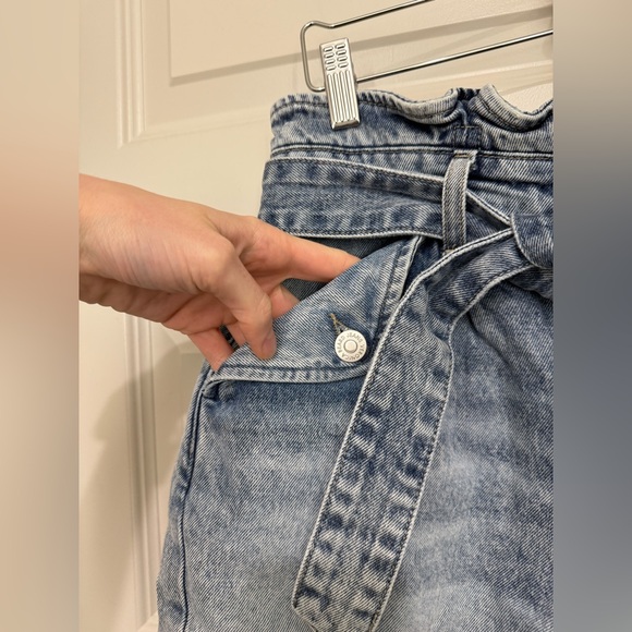 Veronica Beard Nori Paper-bag high waist shorts - Picture 5 of 11